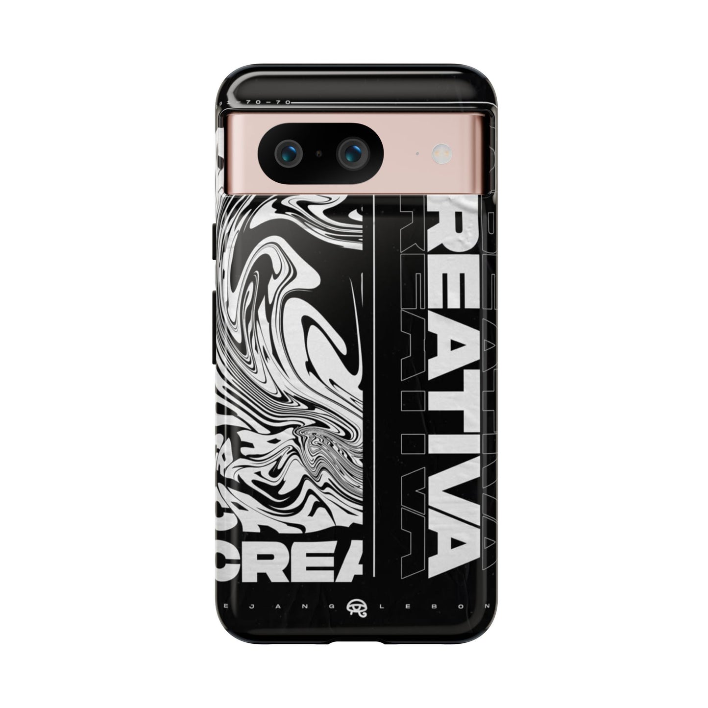 Bold Creative Phone Case, Stylish Black Marble Art, Tough Phone Cover, Gift for Artists, Unique Smartphone Protector