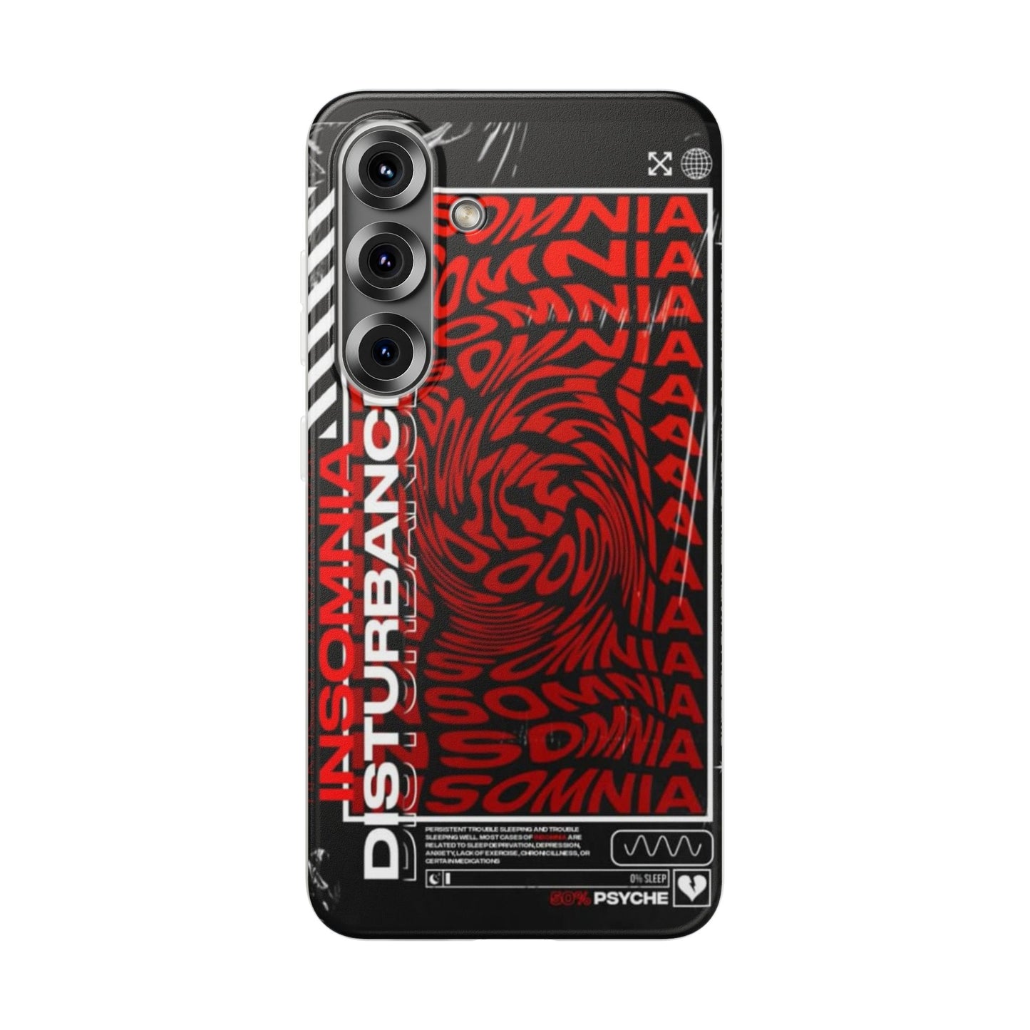 Insomnia Flexi Cases | Stylish Phone Cover for Night Owls, Unique Design, Perfect Gift for Students, Trendy Accessory, Phone Protection
