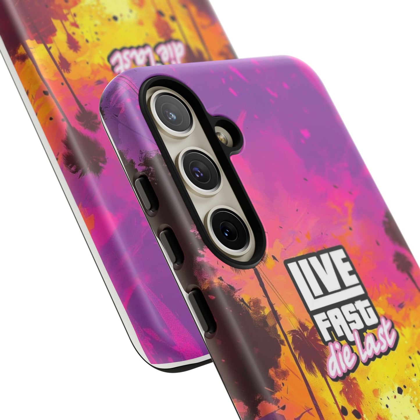 Tough Cases for Adventurers | Live Fast Die Last Phone Case, Durable Phone Cover, Trendy Accessory, Gift for Car Enthusiasts, Unique Design