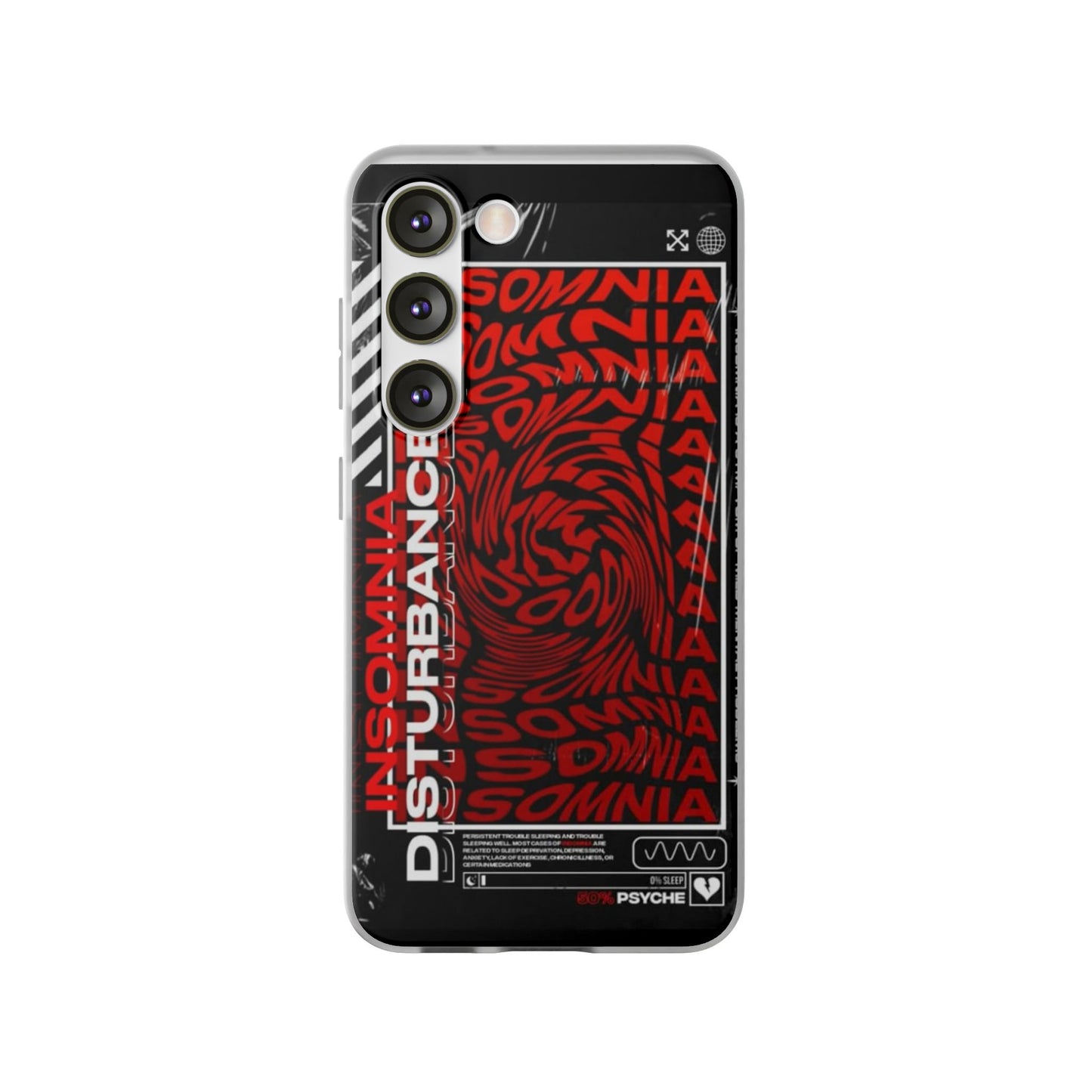 Insomnia Flexi Cases | Stylish Phone Cover for Night Owls, Unique Design, Perfect Gift for Students, Trendy Accessory, Phone Protection