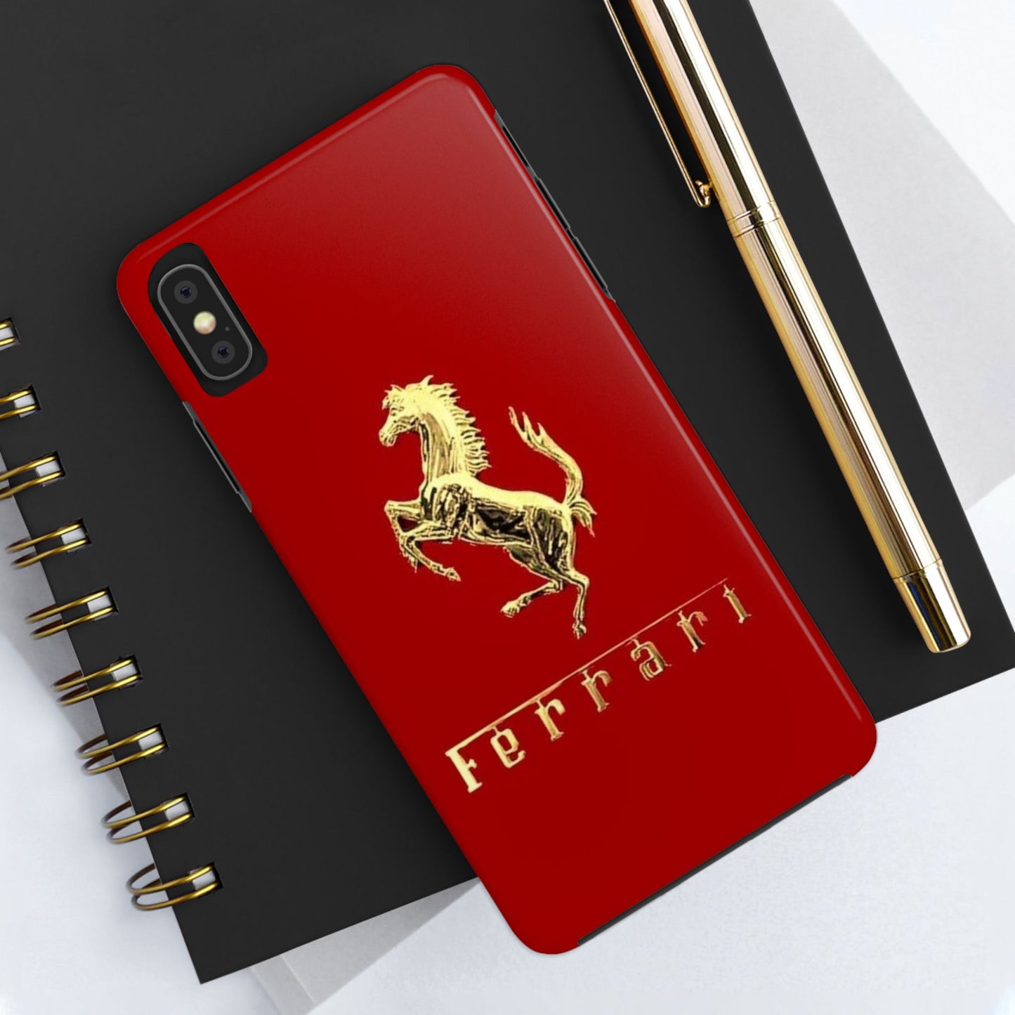 Ferrari Tough Phone Case, Durable Cell Phone Cover, Stylish Protection for Car Enthusiasts, Gift for Ferrari Lovers, Sports Car Accessory