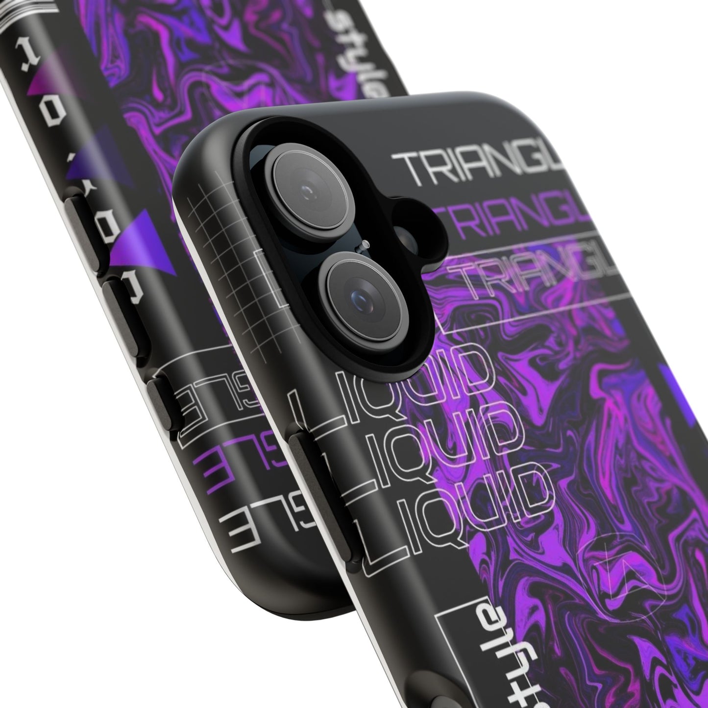 Abstract Purple Liquid Phone Case, Tough Phone Cover, Trendy Phone Accessory, Unique Gift for Tech Lovers, Modern Design for All Occasions