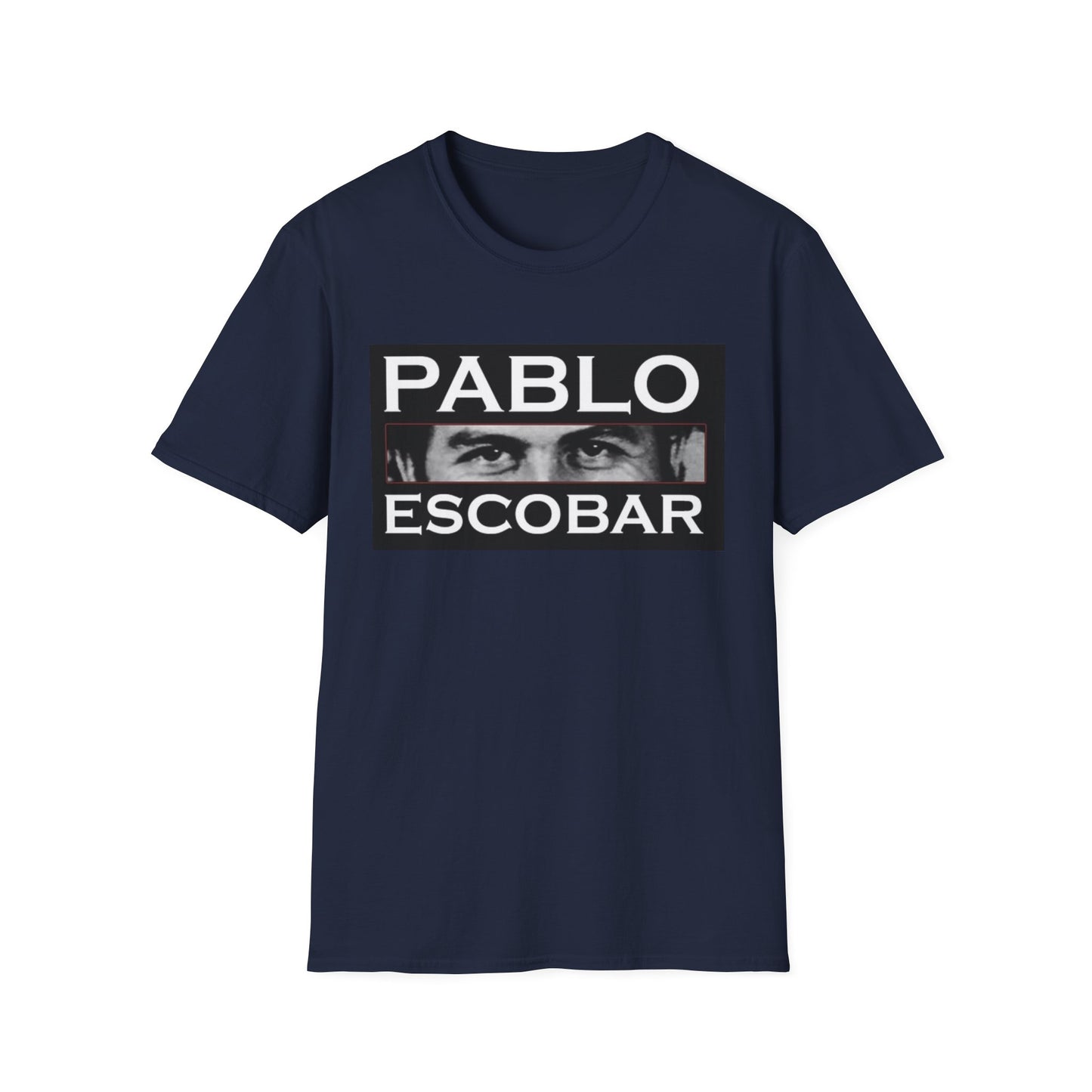 Pablo Escobar Graphic T-Shirt, Unisex Softstyle Tee, Unique Gift, Collector's Apparel, Retro Style, Casual Wear