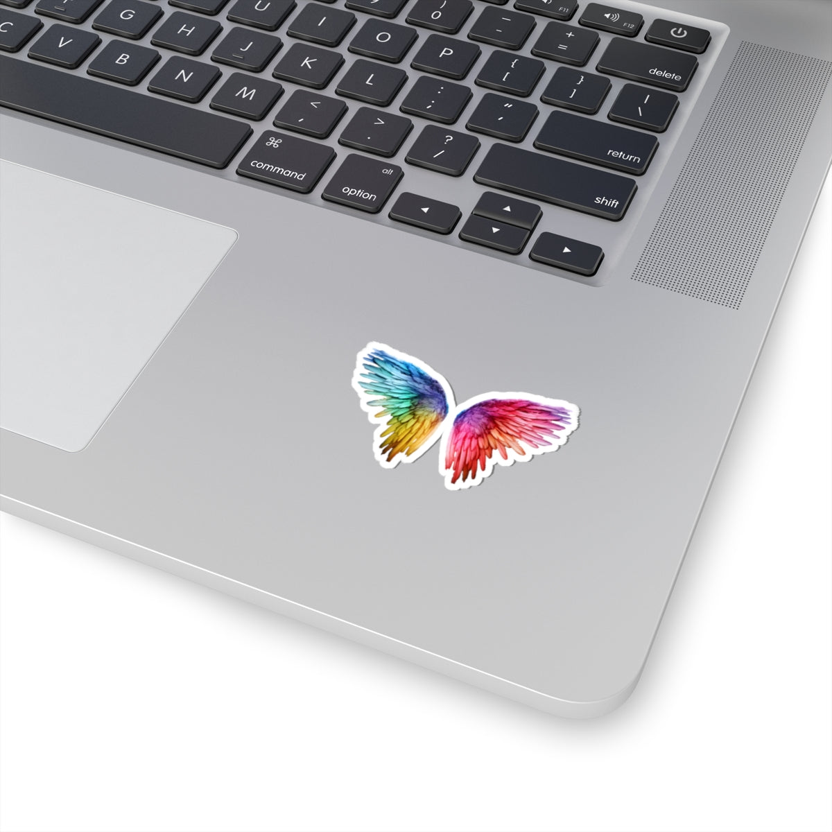 Rainbow Wings Kiss-Cut Stickers | Colorful Angel Wing Decals for Laptops, Water Bottles, Journals, Gifts, Party Favors