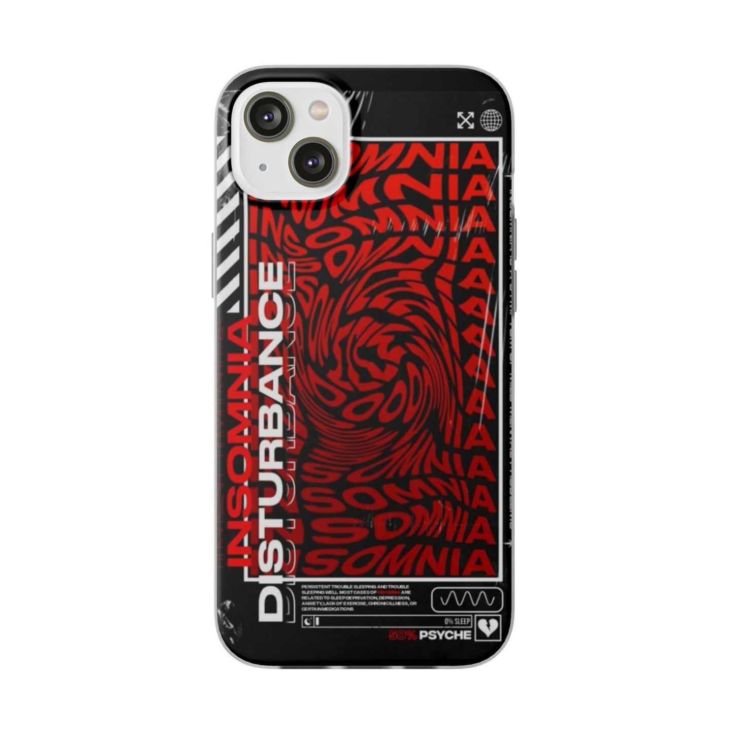 Insomnia Flexi Cases | Stylish Phone Cover for Night Owls, Unique Design, Perfect Gift for Students, Trendy Accessory, Phone Protection