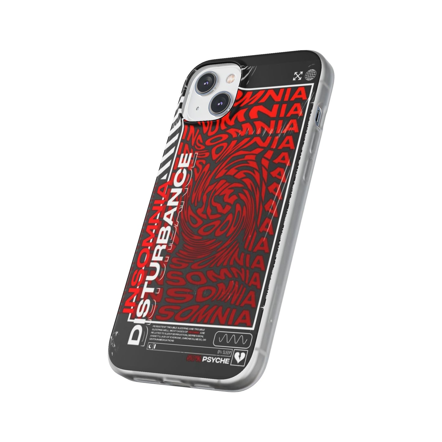 Insomnia Flexi Cases | Stylish Phone Cover for Night Owls, Unique Design, Perfect Gift for Students, Trendy Accessory, Phone Protection