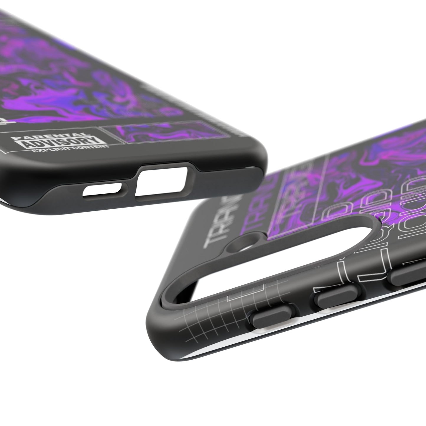 Abstract Purple Liquid Phone Case, Tough Phone Cover, Trendy Phone Accessory, Unique Gift for Tech Lovers, Modern Design for All Occasions