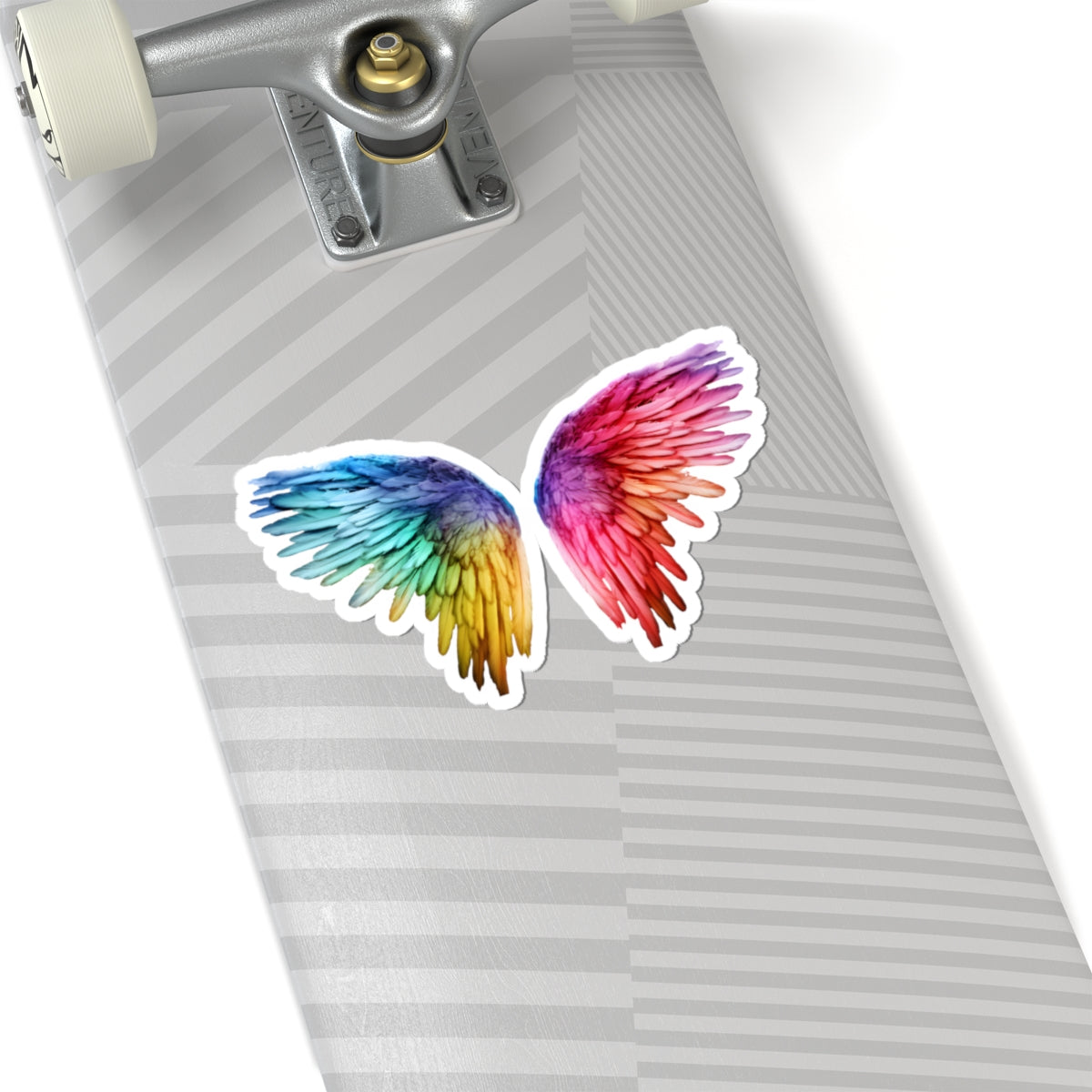 Rainbow Wings Kiss-Cut Stickers | Colorful Angel Wing Decals for Laptops, Water Bottles, Journals, Gifts, Party Favors