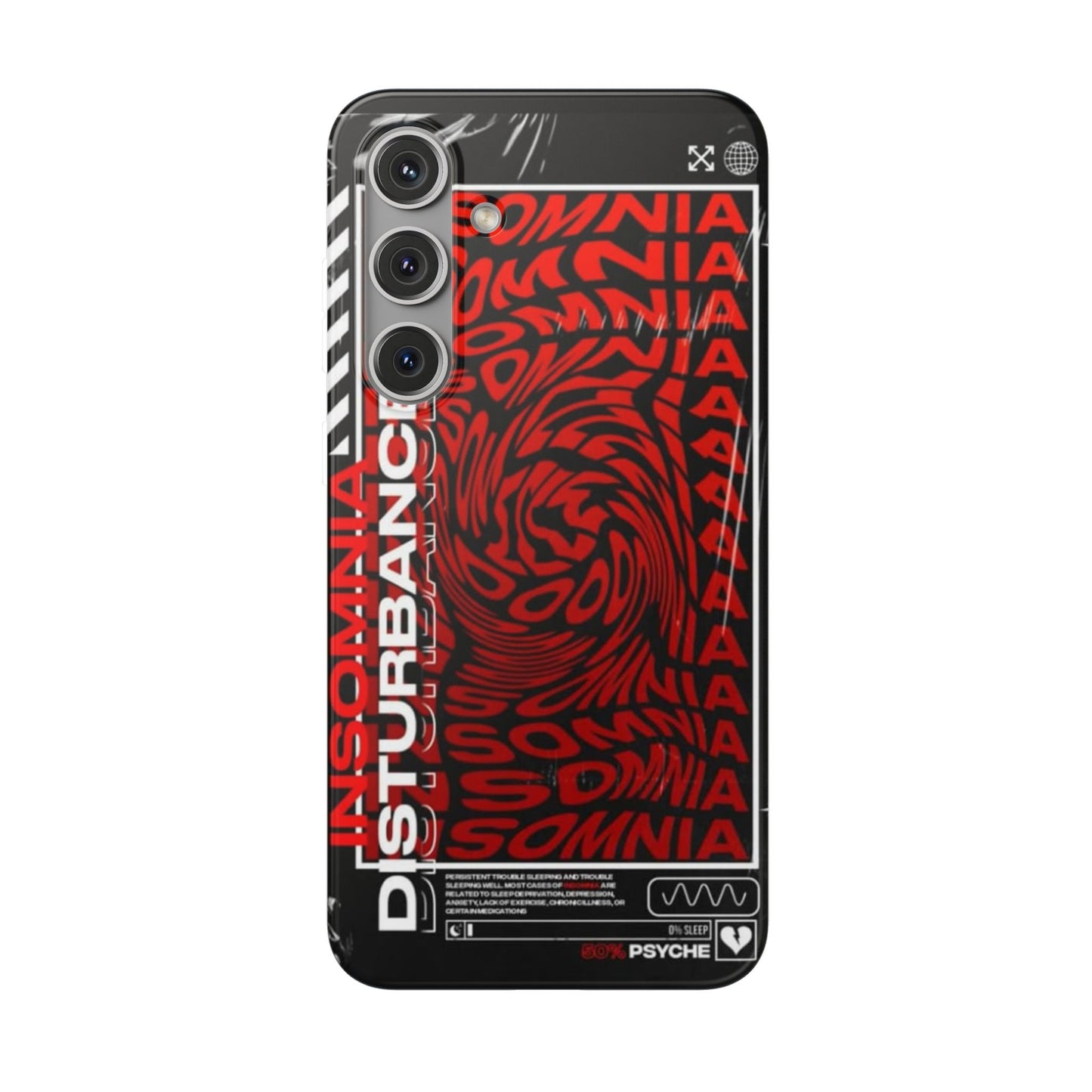 Insomnia Flexi Cases | Stylish Phone Cover for Night Owls, Unique Design, Perfect Gift for Students, Trendy Accessory, Phone Protection