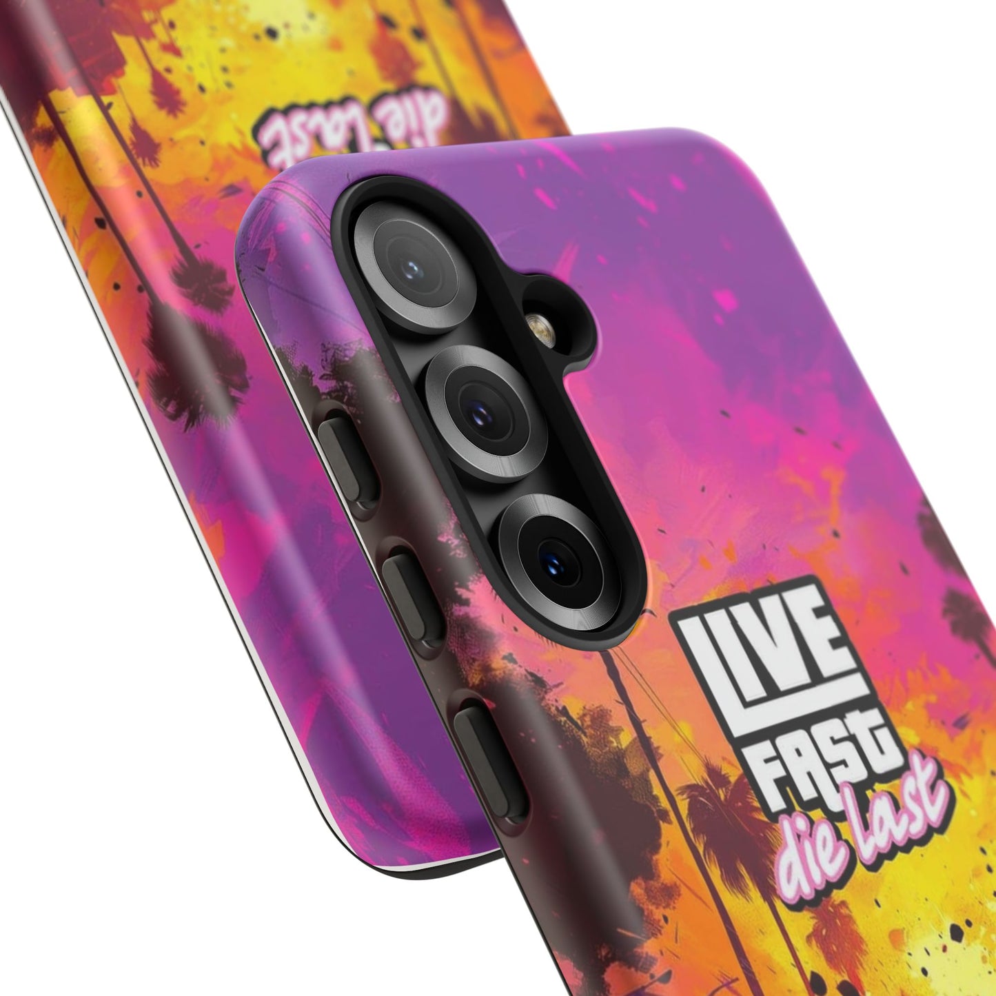 Tough Cases for Adventurers | Live Fast Die Last Phone Case, Durable Phone Cover, Trendy Accessory, Gift for Car Enthusiasts, Unique Design