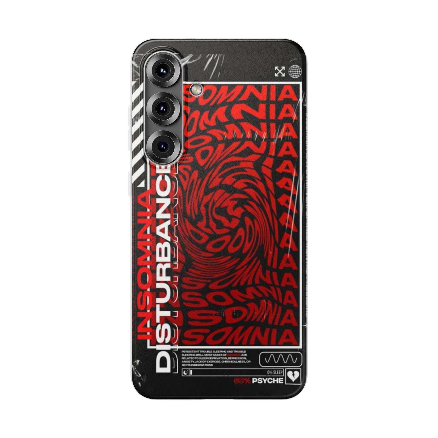 Insomnia Flexi Cases | Stylish Phone Cover for Night Owls, Unique Design, Perfect Gift for Students, Trendy Accessory, Phone Protection