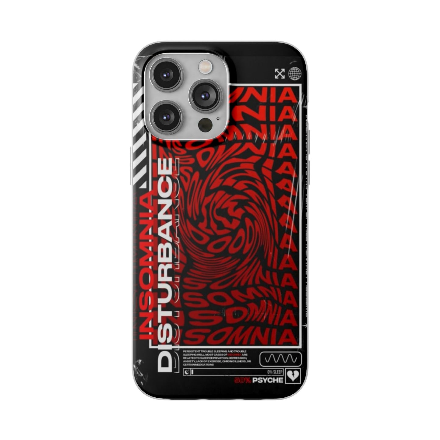 Insomnia Flexi Cases | Stylish Phone Cover for Night Owls, Unique Design, Perfect Gift for Students, Trendy Accessory, Phone Protection
