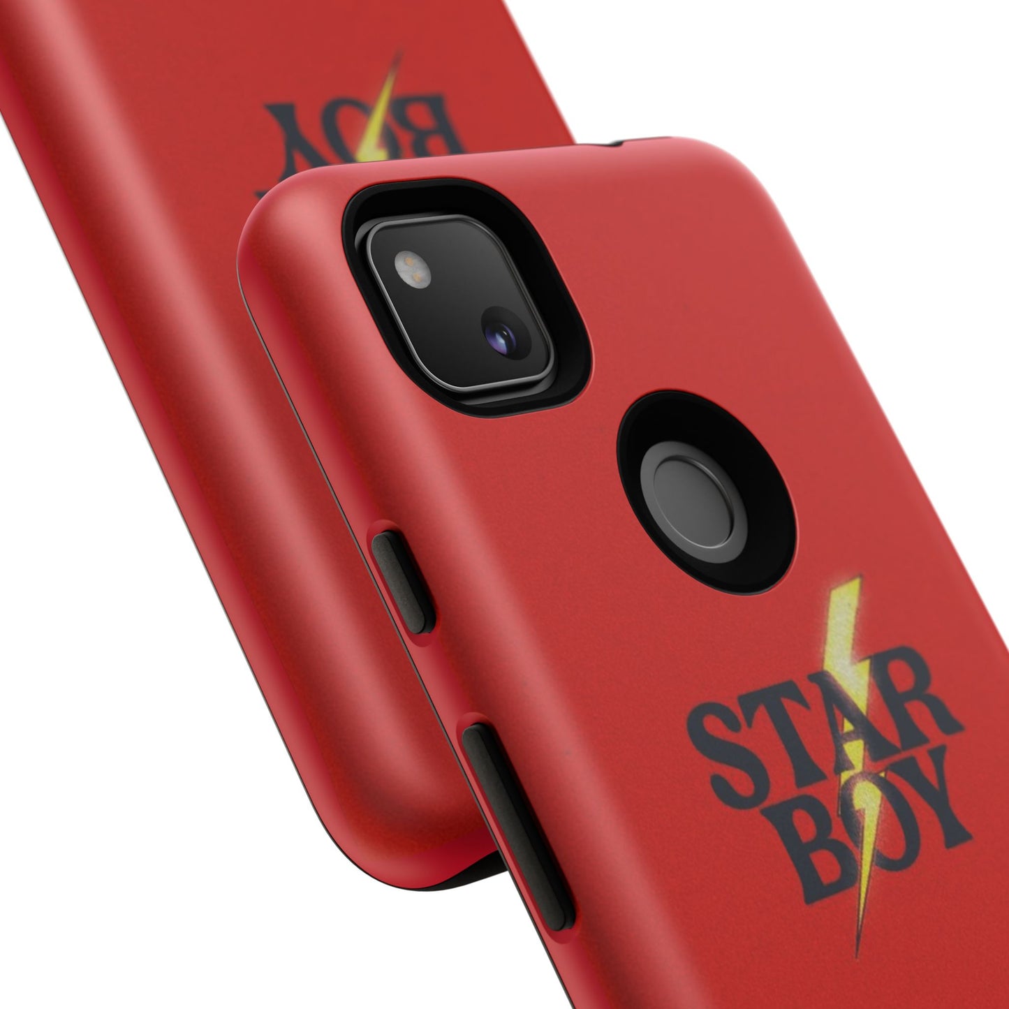 Star Boy Tough Phone Case, Red Color, Protective Phone Cover, Hard Shell Case, Unique Gift for Him, Phone Accessories