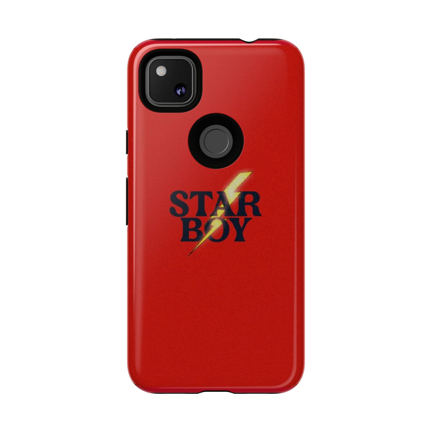 Star Boy Tough Phone Case, Red Color, Protective Phone Cover, Hard Shell Case, Unique Gift for Him, Phone Accessories