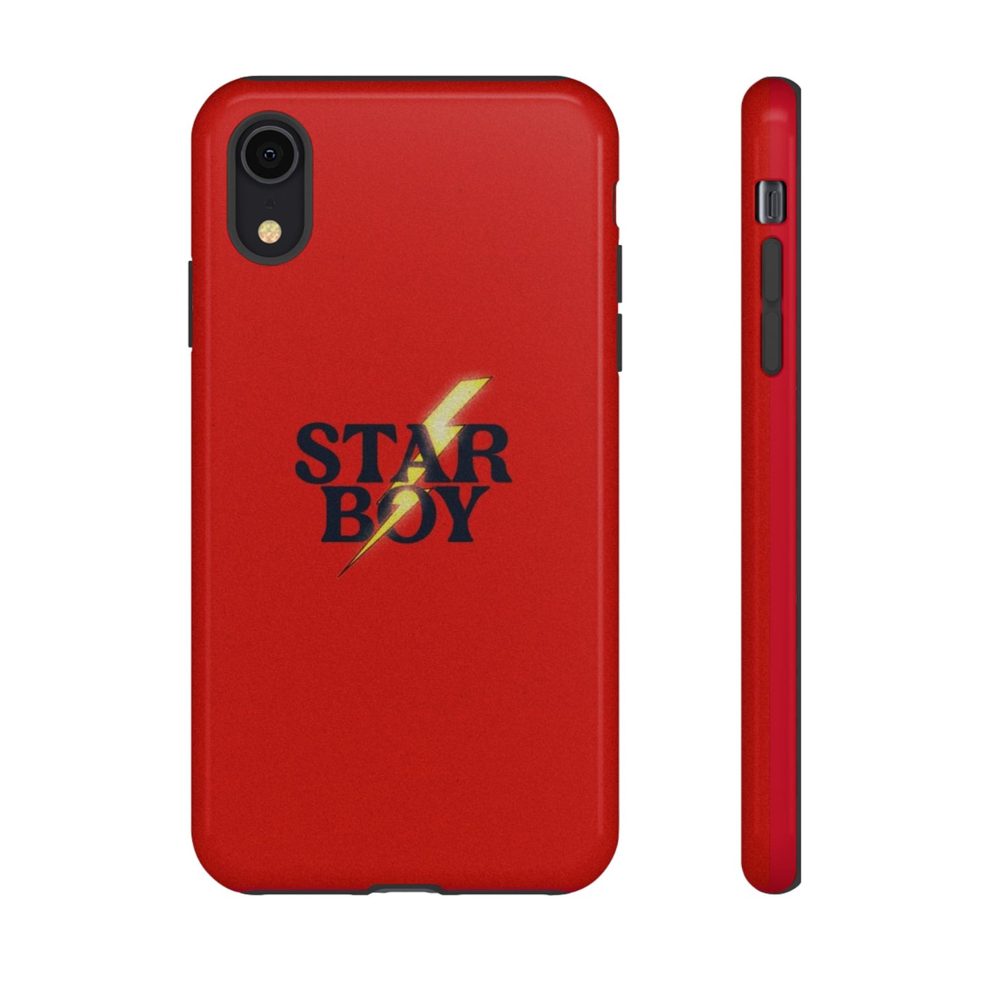 Star Boy Tough Phone Case, Red Color, Protective Phone Cover, Hard Shell Case, Unique Gift for Him, Phone Accessories