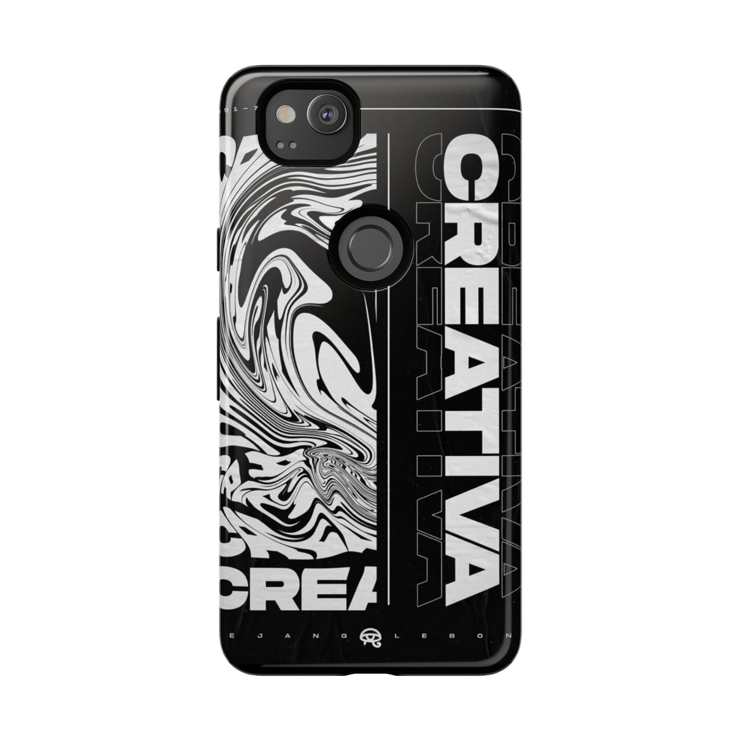 Bold Creative Phone Case, Stylish Black Marble Art, Tough Phone Cover, Gift for Artists, Unique Smartphone Protector