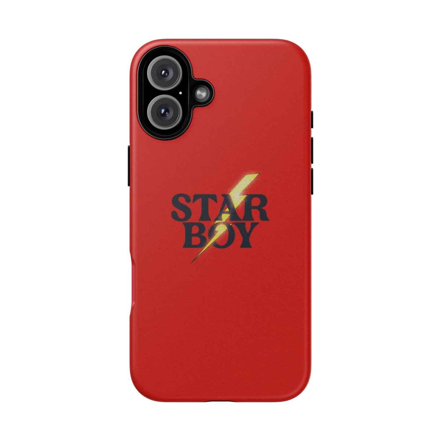 Star Boy Tough Phone Case, Red Color, Protective Phone Cover, Hard Shell Case, Unique Gift for Him, Phone Accessories