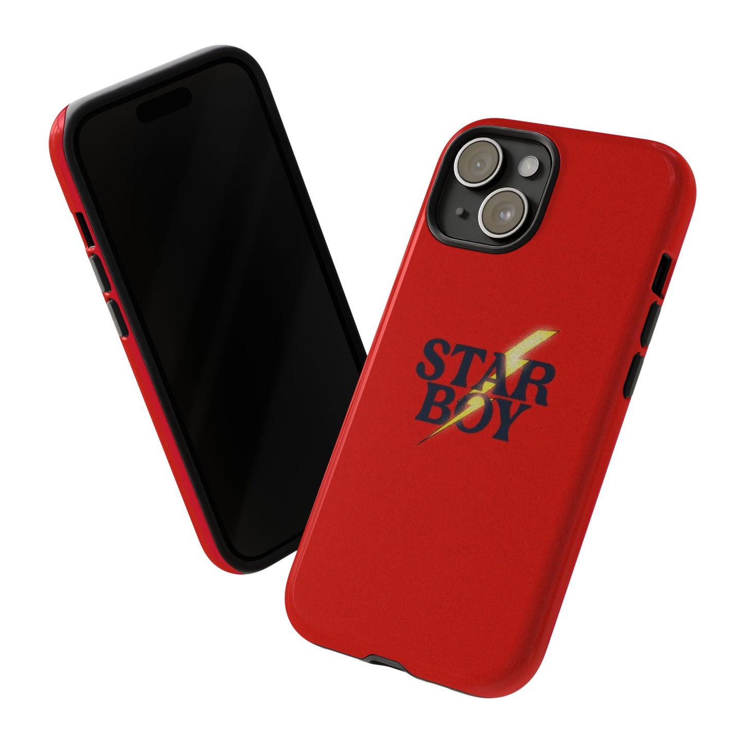 Star Boy Tough Phone Case, Red Color, Protective Phone Cover, Hard Shell Case, Unique Gift for Him, Phone Accessories