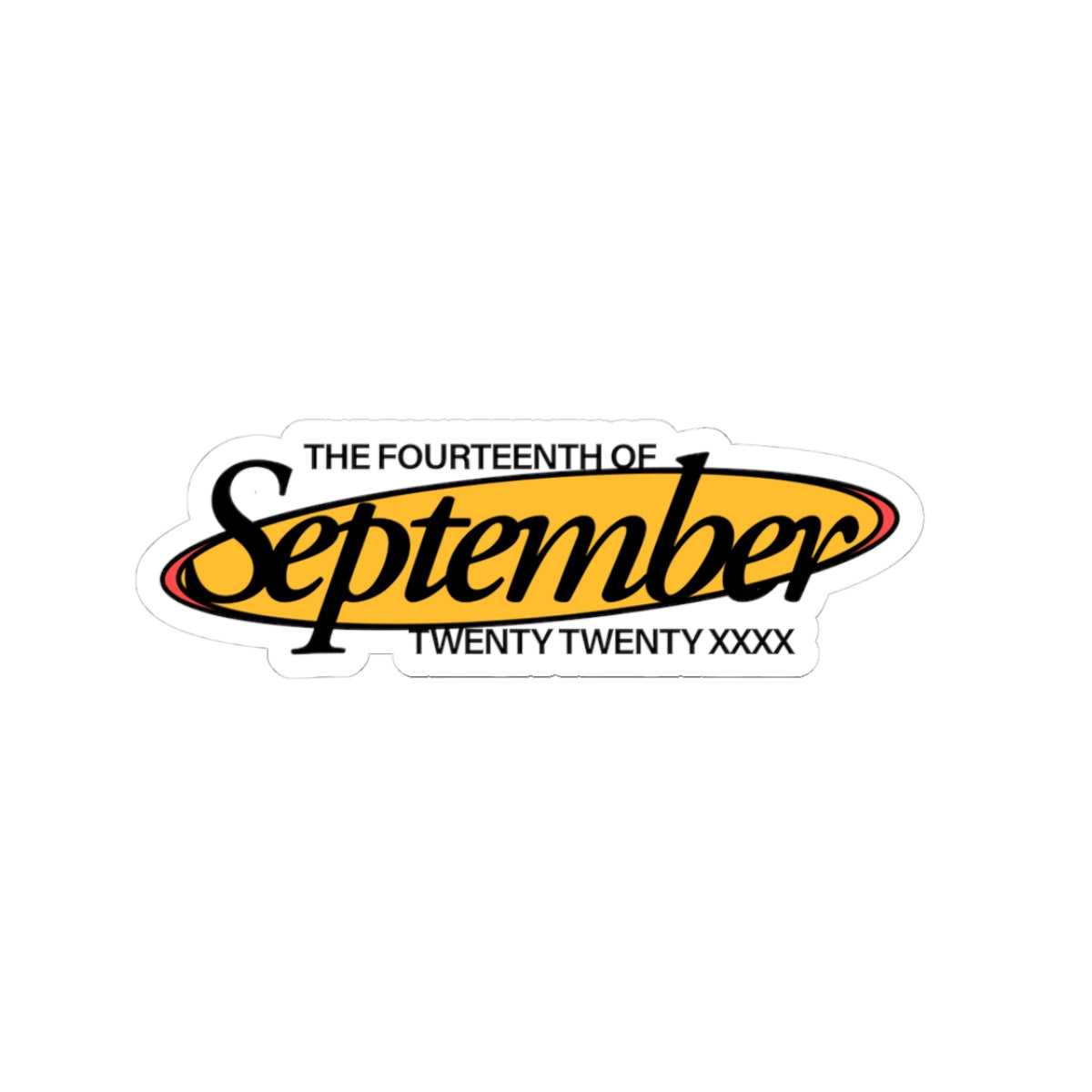 Custom September Kiss-Cut Stickers | Laptop Decor, Scrapbooking, Birthday Gifts, Planner Accessories, Stylish Reminders
