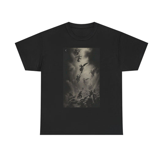 Dark Angels Unisex Cotton Tee, Inspirational T-Shirt, Gothic Fashion, Grunge Style, Gift for Him/Her, Unique Graphic Tee