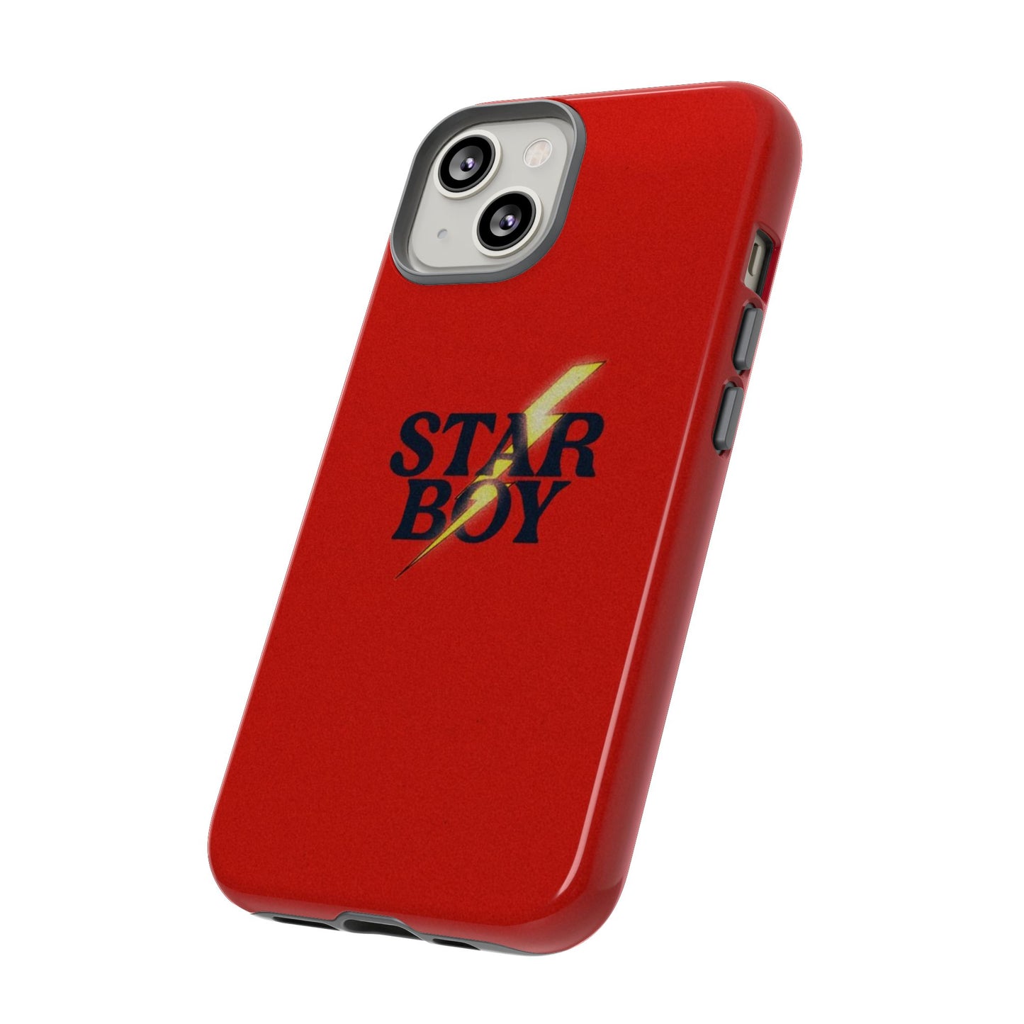 Star Boy Tough Phone Case, Red Color, Protective Phone Cover, Hard Shell Case, Unique Gift for Him, Phone Accessories