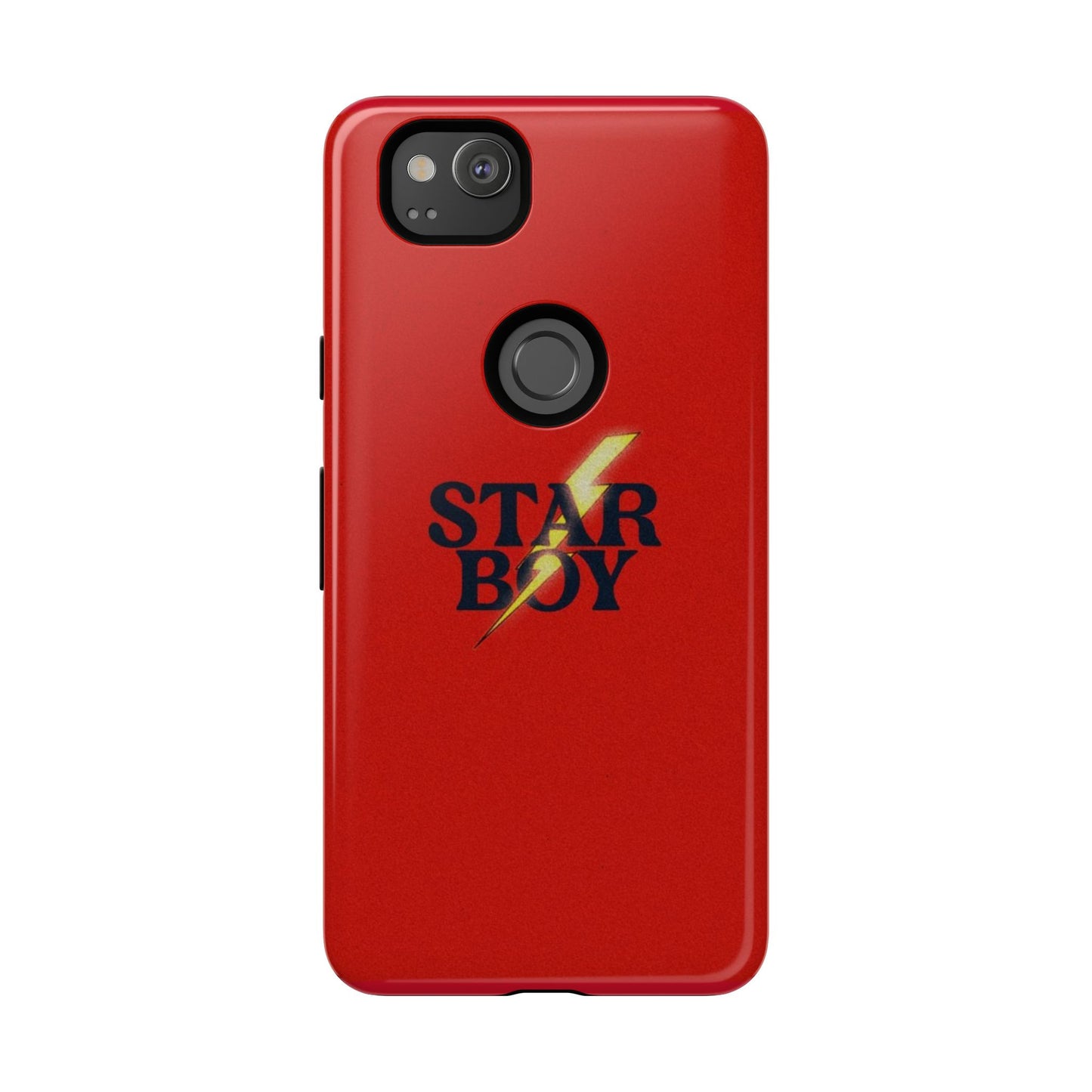 Star Boy Tough Phone Case, Red Color, Protective Phone Cover, Hard Shell Case, Unique Gift for Him, Phone Accessories