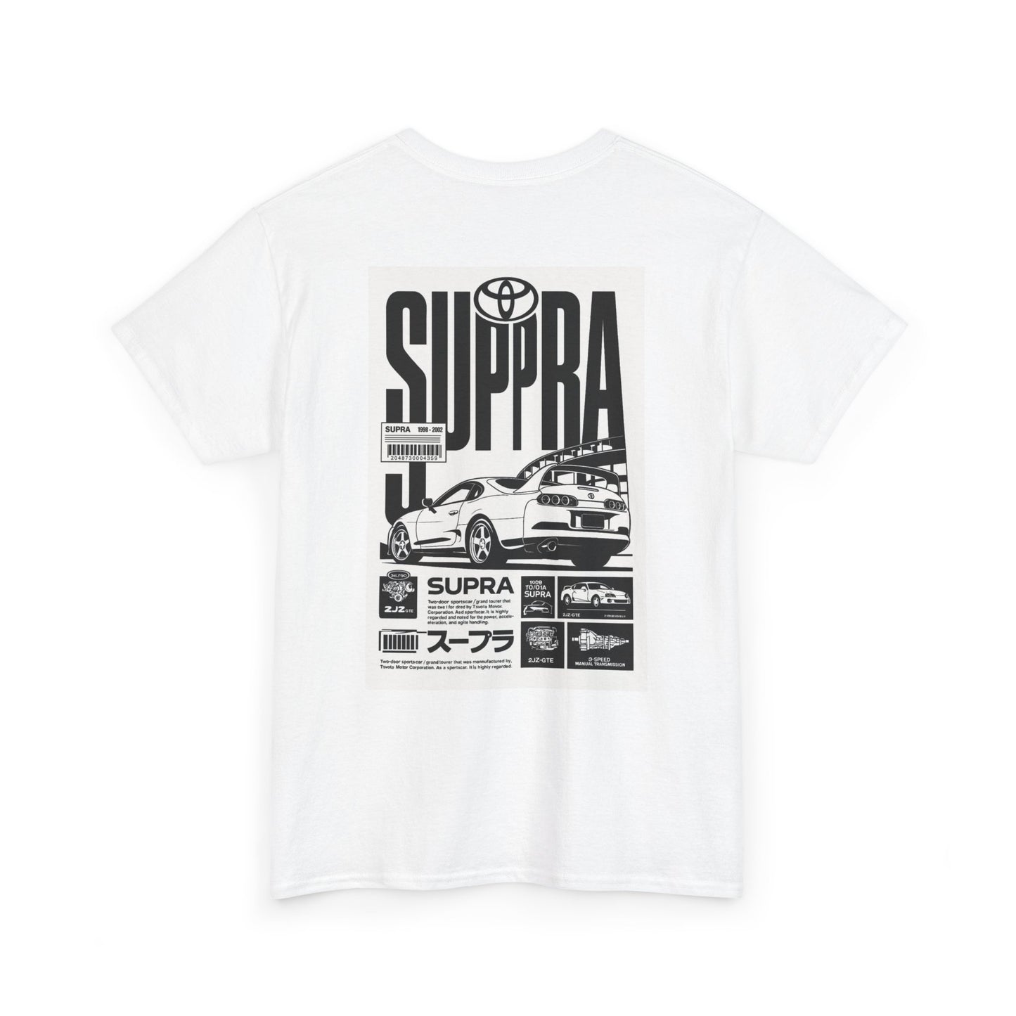 Toyota Supra Vintage Tee, Retro Car Shirt, Unisex Heavy Cotton T-Shirt, Classic Car Apparel, Racing Gift for Enthusiasts, Car Lover Top