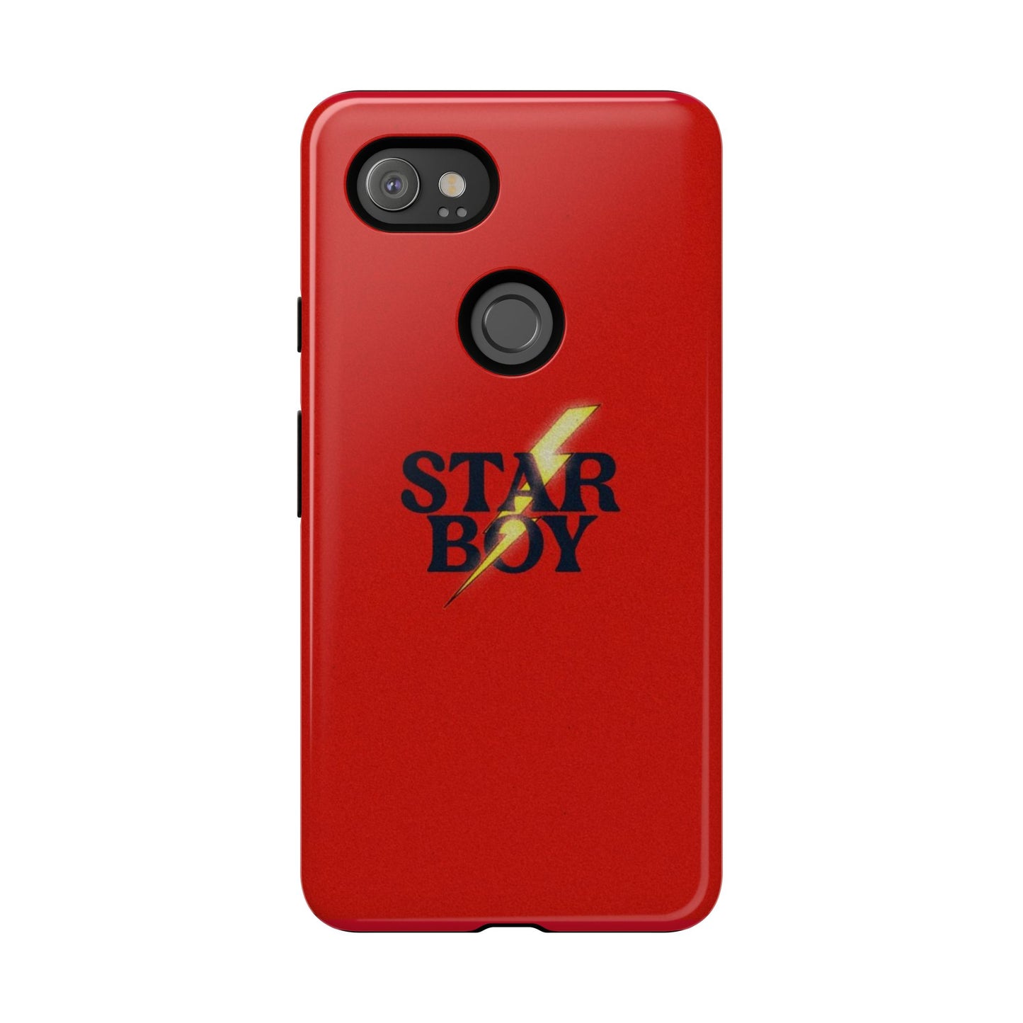 Star Boy Tough Phone Case, Red Color, Protective Phone Cover, Hard Shell Case, Unique Gift for Him, Phone Accessories