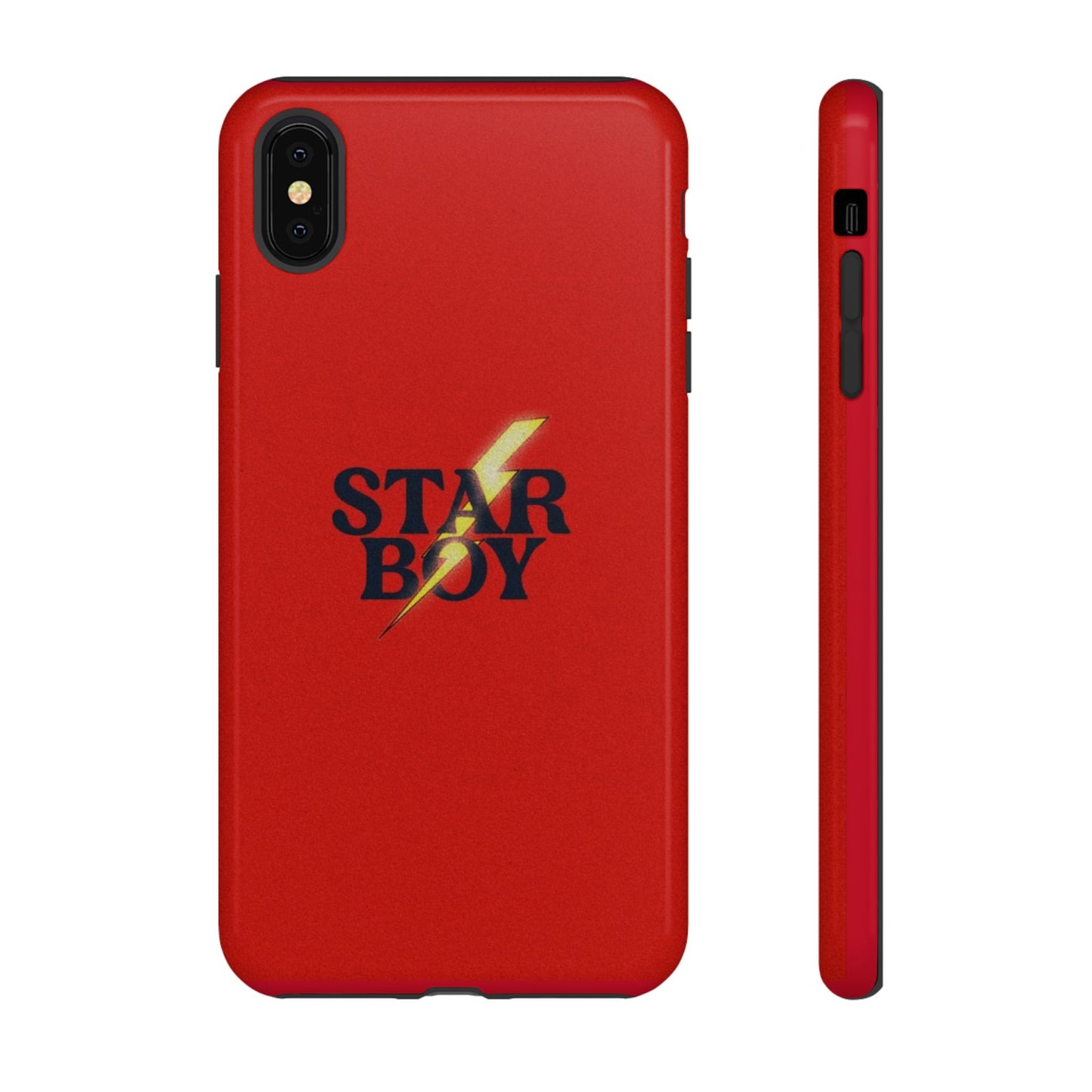 Star Boy Tough Phone Case, Red Color, Protective Phone Cover, Hard Shell Case, Unique Gift for Him, Phone Accessories
