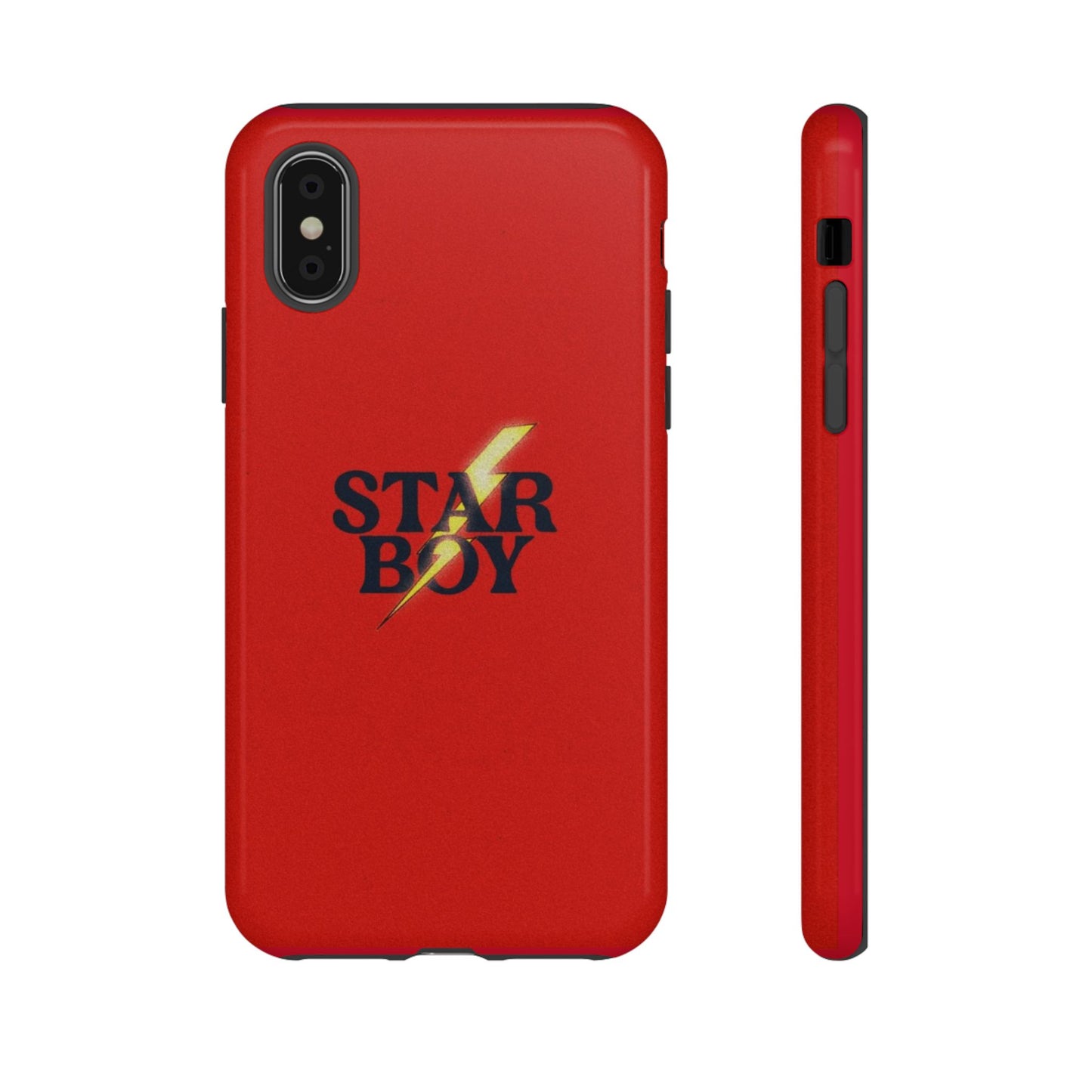 Star Boy Tough Phone Case, Red Color, Protective Phone Cover, Hard Shell Case, Unique Gift for Him, Phone Accessories