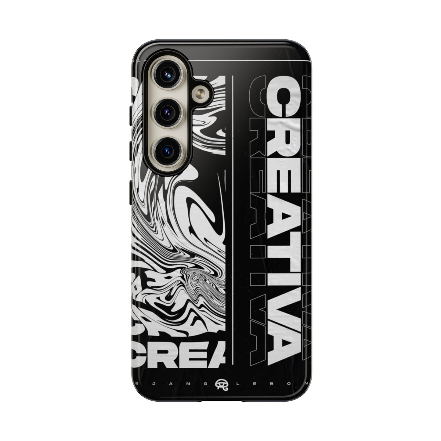 Bold Creative Phone Case, Stylish Black Marble Art, Tough Phone Cover, Gift for Artists, Unique Smartphone Protector