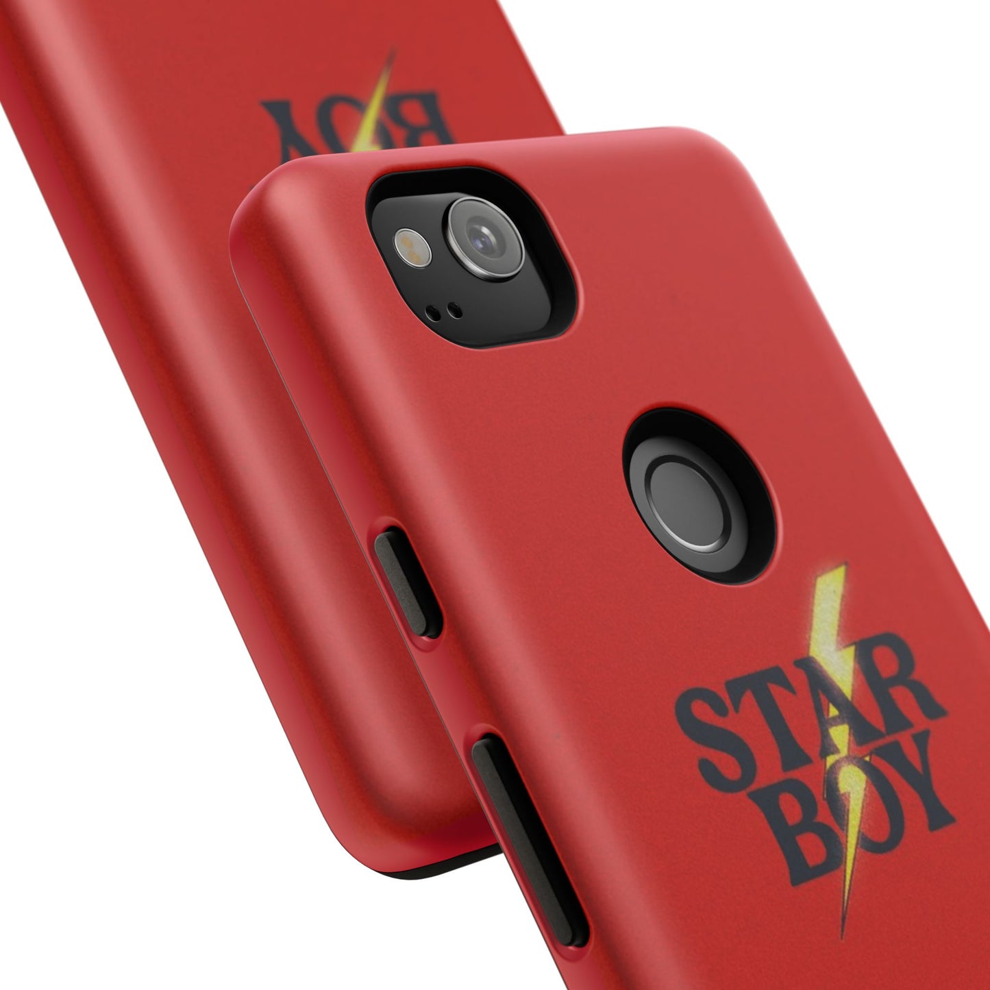 Star Boy Tough Phone Case, Red Color, Protective Phone Cover, Hard Shell Case, Unique Gift for Him, Phone Accessories
