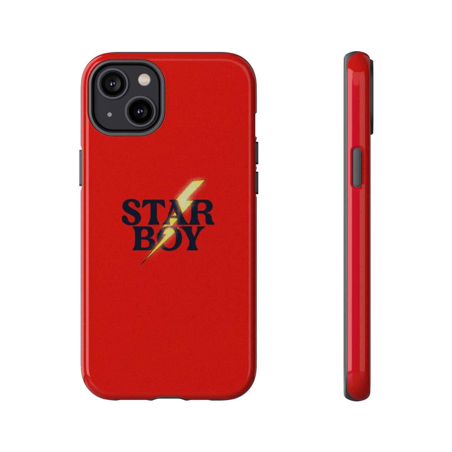 Star Boy Tough Phone Case, Red Color, Protective Phone Cover, Hard Shell Case, Unique Gift for Him, Phone Accessories