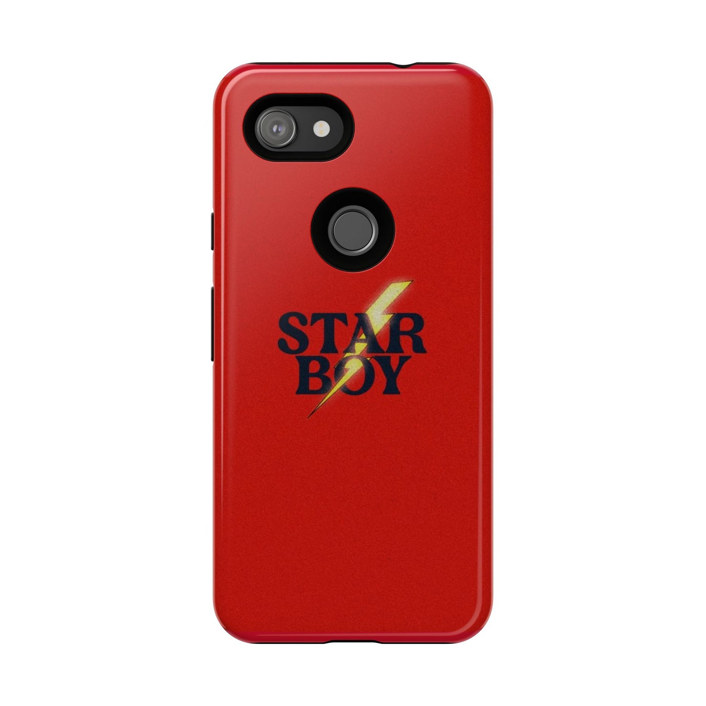 Star Boy Tough Phone Case, Red Color, Protective Phone Cover, Hard Shell Case, Unique Gift for Him, Phone Accessories