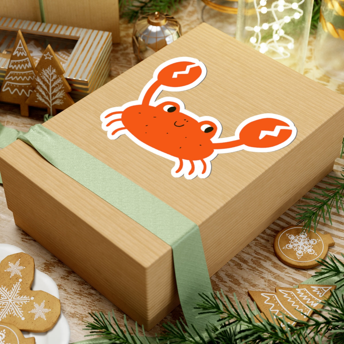 Cute Crab Kiss-Cut Stickers | Fun Decor, Journal Accessories, Crab Lover Gifts, Beach Vibes, Ocean Theme