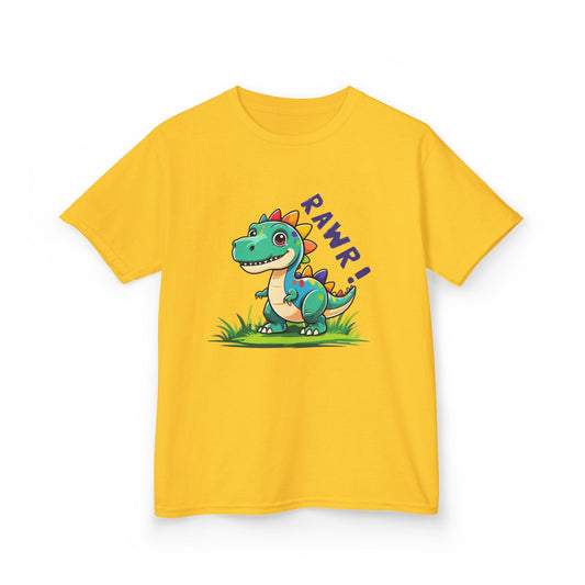 Dinosaur Kids Tee | Cute RAWR! Graphic Tee for Boys & Girls, Dino Lovers Gift, Birthday Party Outfit, Playful T-Shirt