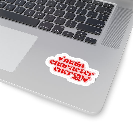 Main Character Energy Kiss-Cut Stickers - Personality Décor, Laptop Stickers, Self-Expression, Fun Gifts, Motivational Décor