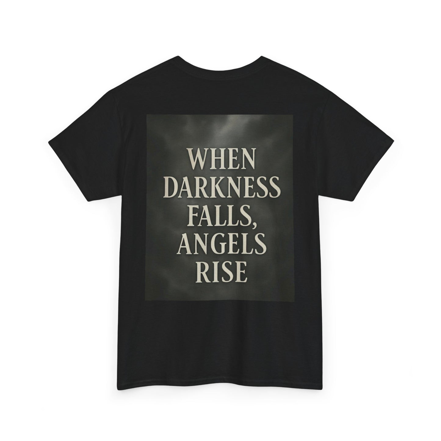 Dark Angels Unisex Cotton Tee, Inspirational T-Shirt, Gothic Fashion, Grunge Style, Gift for Him/Her, Unique Graphic Tee