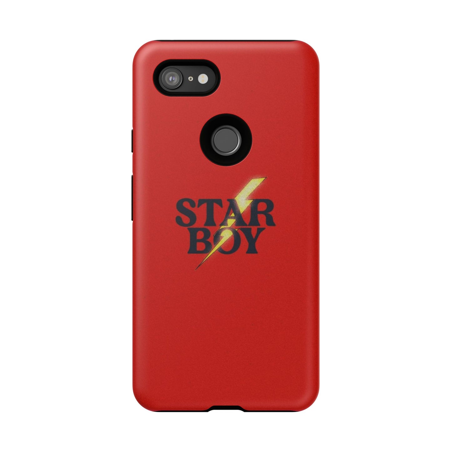 Star Boy Tough Phone Case, Red Color, Protective Phone Cover, Hard Shell Case, Unique Gift for Him, Phone Accessories