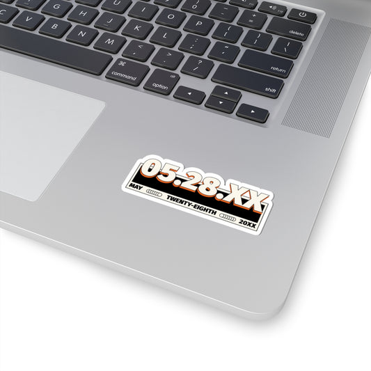Custom Date Kiss-Cut Stickers - Personalize Your Memories, Laptop Decor, Planner Stickers, Gift for Friends & Family