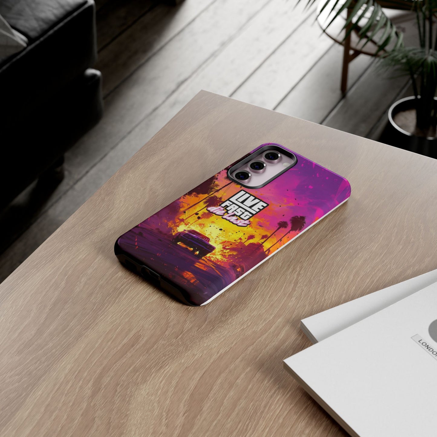 Tough Cases for Adventurers | Live Fast Die Last Phone Case, Durable Phone Cover, Trendy Accessory, Gift for Car Enthusiasts, Unique Design