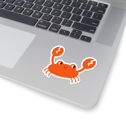 Cute Crab Kiss-Cut Stickers | Fun Decor, Journal Accessories, Crab Lover Gifts, Beach Vibes, Ocean Theme