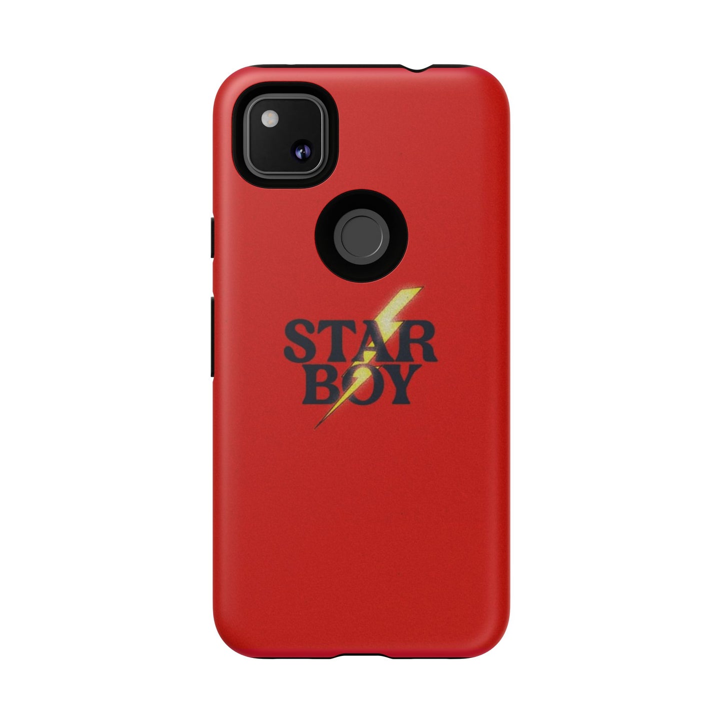 Star Boy Tough Phone Case, Red Color, Protective Phone Cover, Hard Shell Case, Unique Gift for Him, Phone Accessories