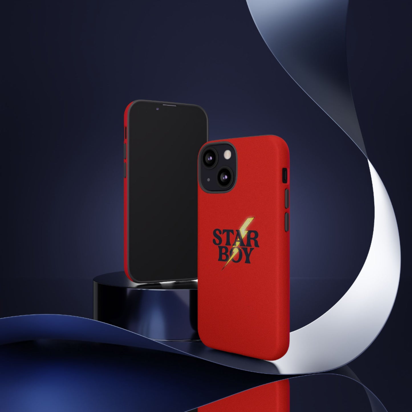 Star Boy Tough Phone Case, Red Color, Protective Phone Cover, Hard Shell Case, Unique Gift for Him, Phone Accessories