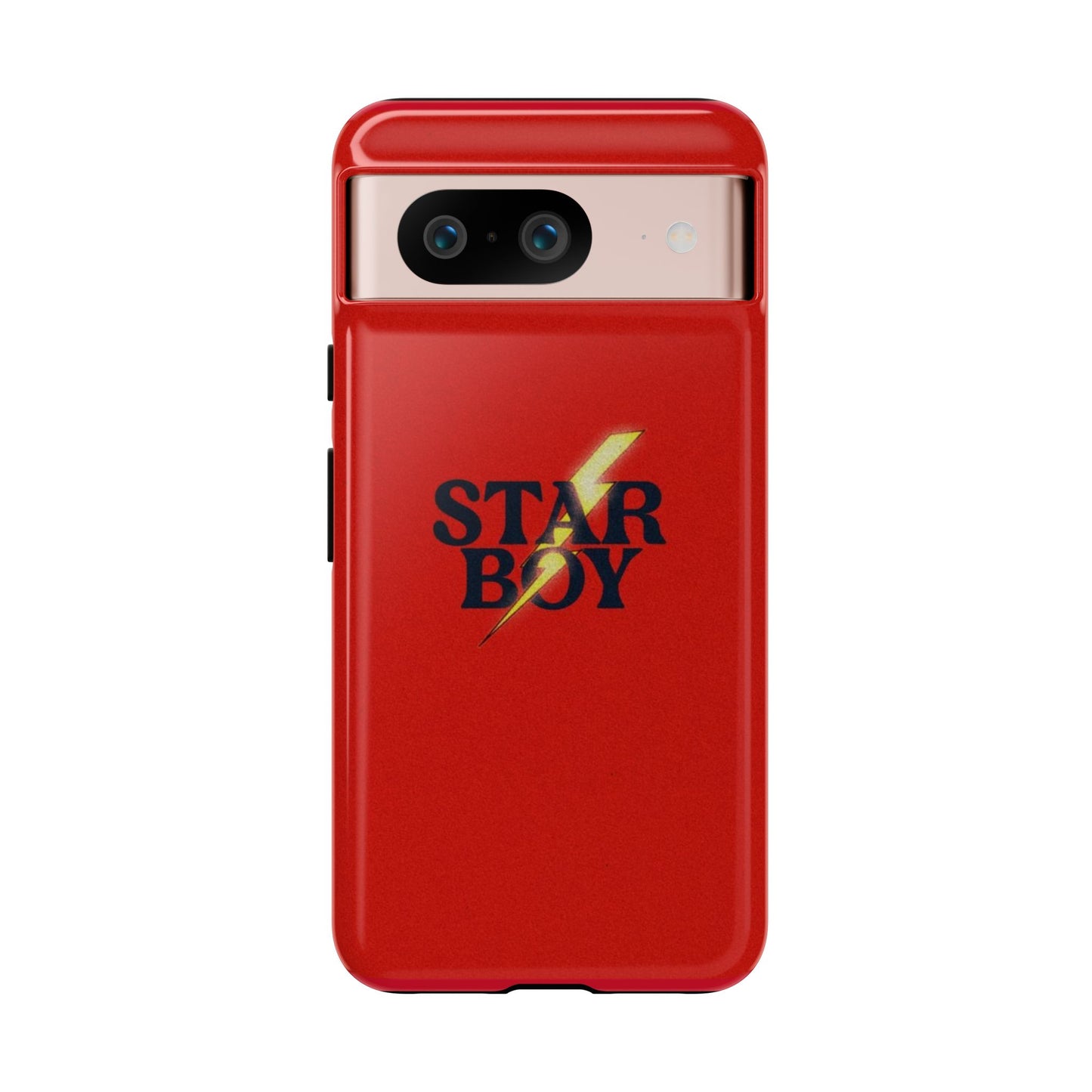 Star Boy Tough Phone Case, Red Color, Protective Phone Cover, Hard Shell Case, Unique Gift for Him, Phone Accessories