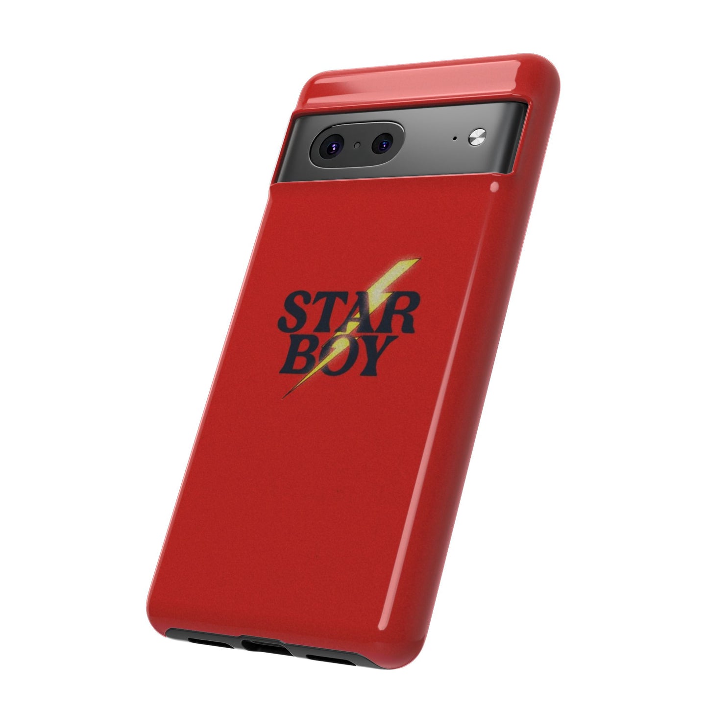 Star Boy Tough Phone Case, Red Color, Protective Phone Cover, Hard Shell Case, Unique Gift for Him, Phone Accessories