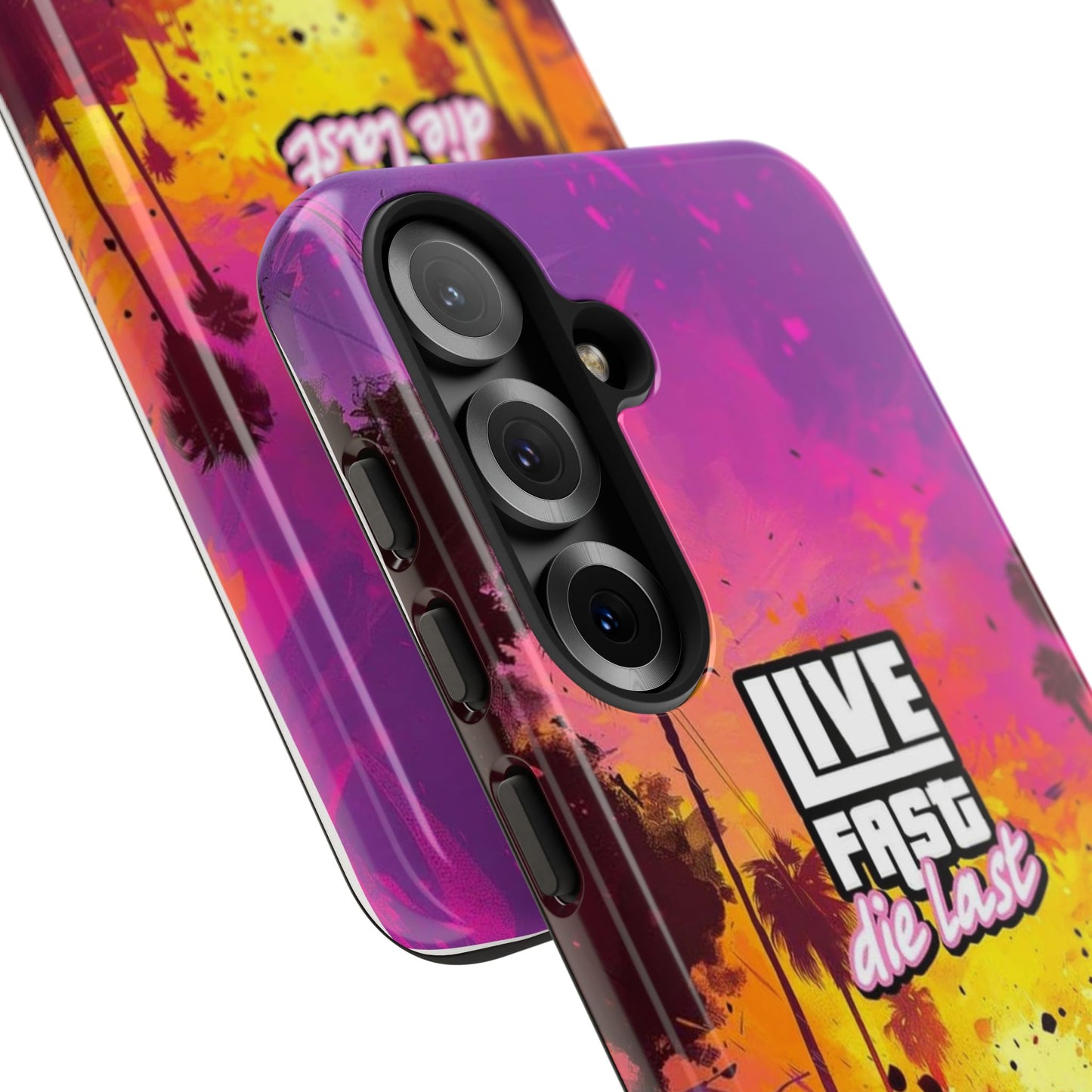 Tough Cases for Adventurers | Live Fast Die Last Phone Case, Durable Phone Cover, Trendy Accessory, Gift for Car Enthusiasts, Unique Design