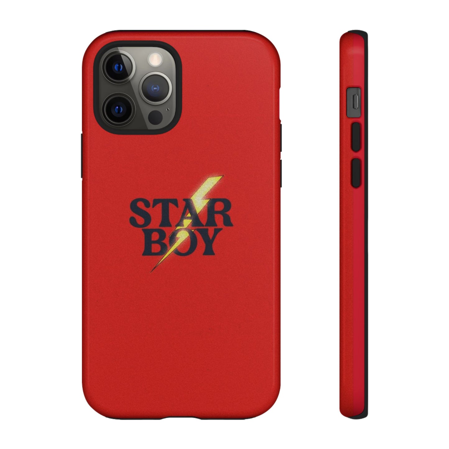 Star Boy Tough Phone Case, Red Color, Protective Phone Cover, Hard Shell Case, Unique Gift for Him, Phone Accessories