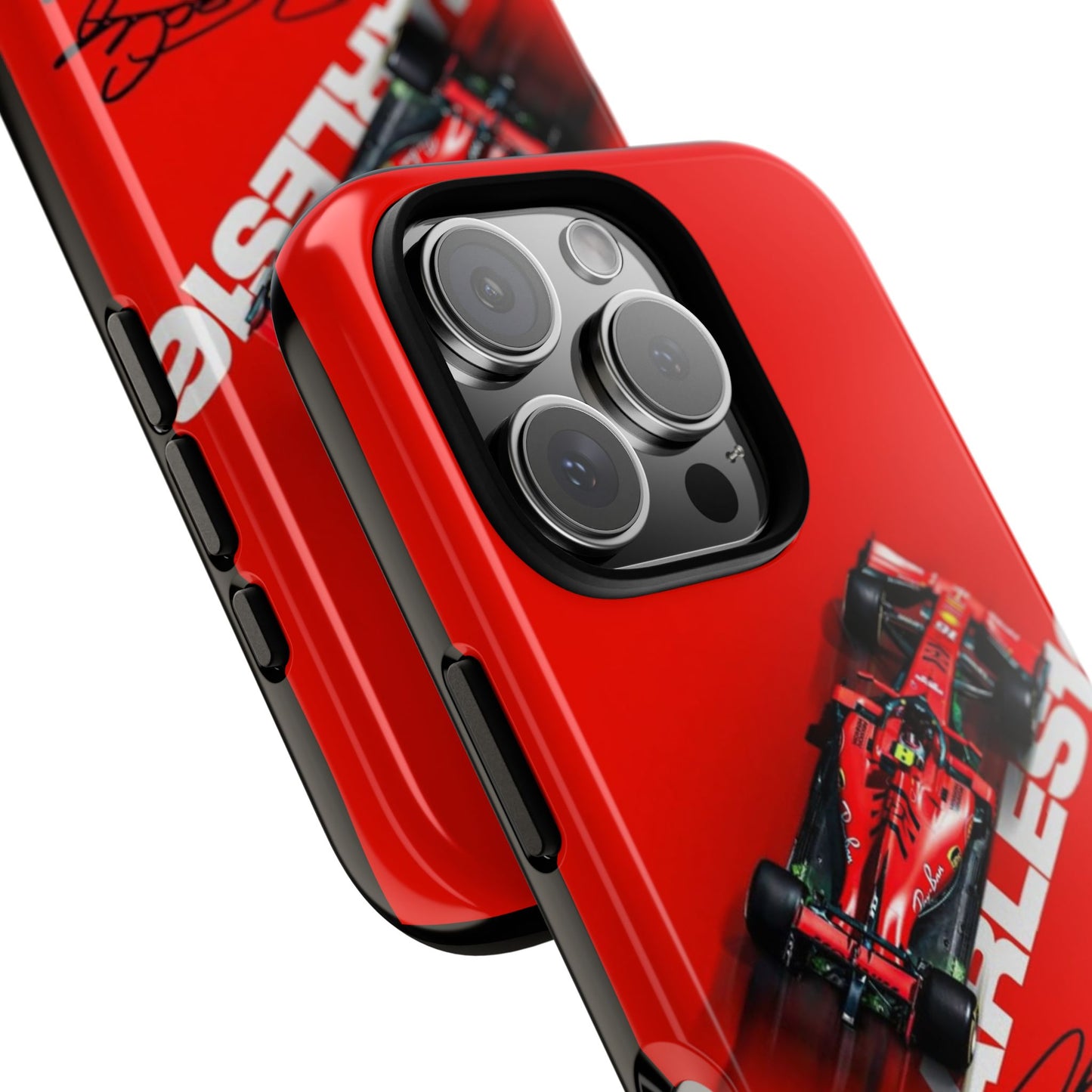 Stylish Phone Case for Racing Fans | Automotive Gift | Charles Leclerc Inspired Design | Ferrari Merchandise | Red Sports Case