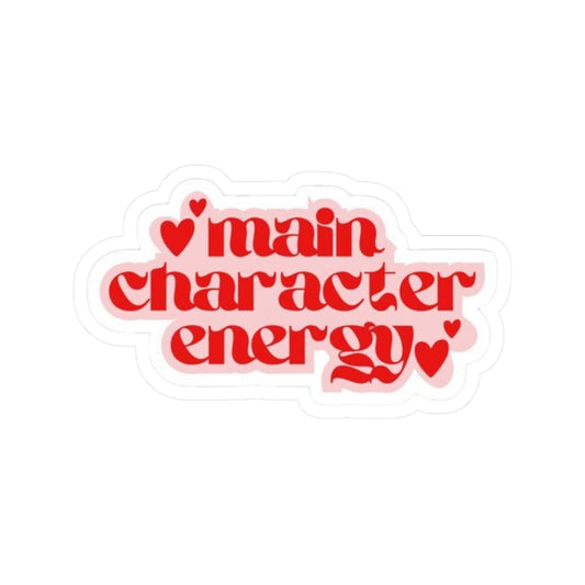 Main Character Energy Kiss-Cut Stickers - Personality Décor, Laptop Stickers, Self-Expression, Fun Gifts, Motivational Décor